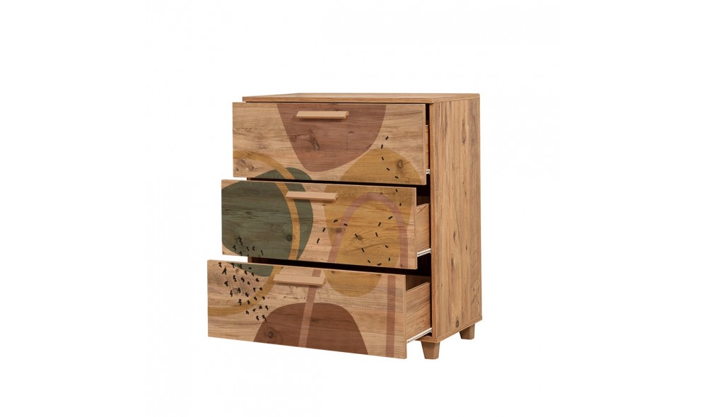 Comoda, Leva Gravis, Pinul Atlantic, 80 x 95 x 43 cm