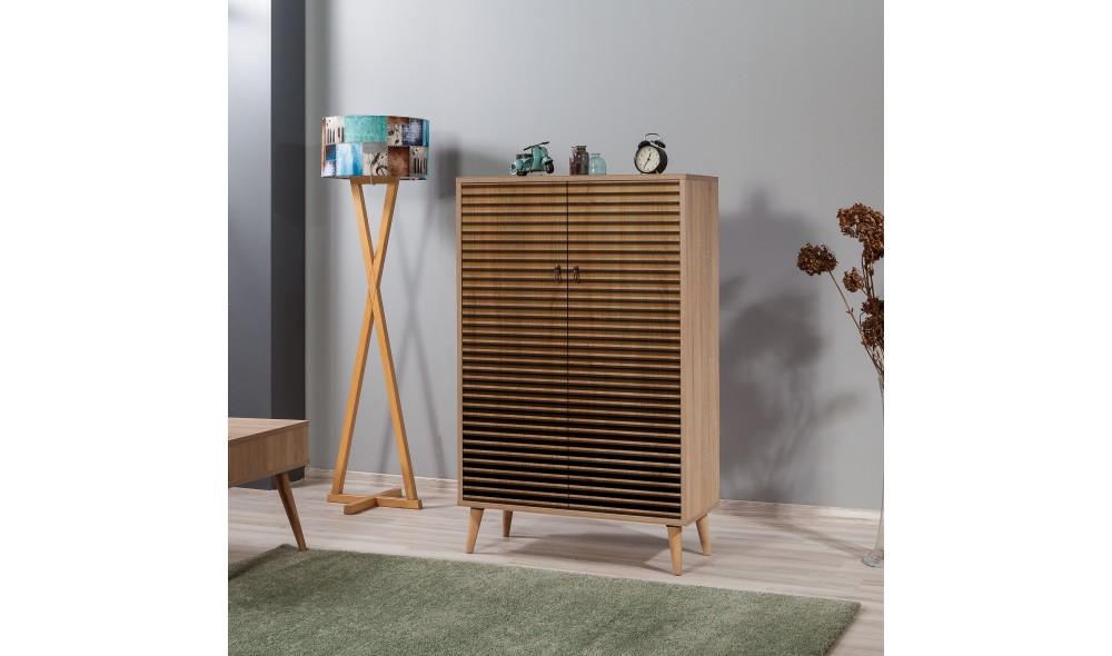 Dulap multifunctional, Multibox - 220, Stejar Sonoma, 80 x 127 x 36 cm