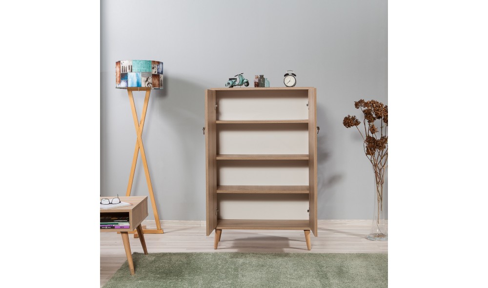 Dulap multifunctional, Multibox - 723, Stejar Sonoma, 80 x 127 x 36 cm