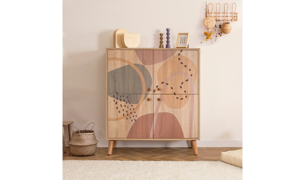 Dulap multifunctional, Multilux Form, Multicolor, 95 x 111 x 36 cm