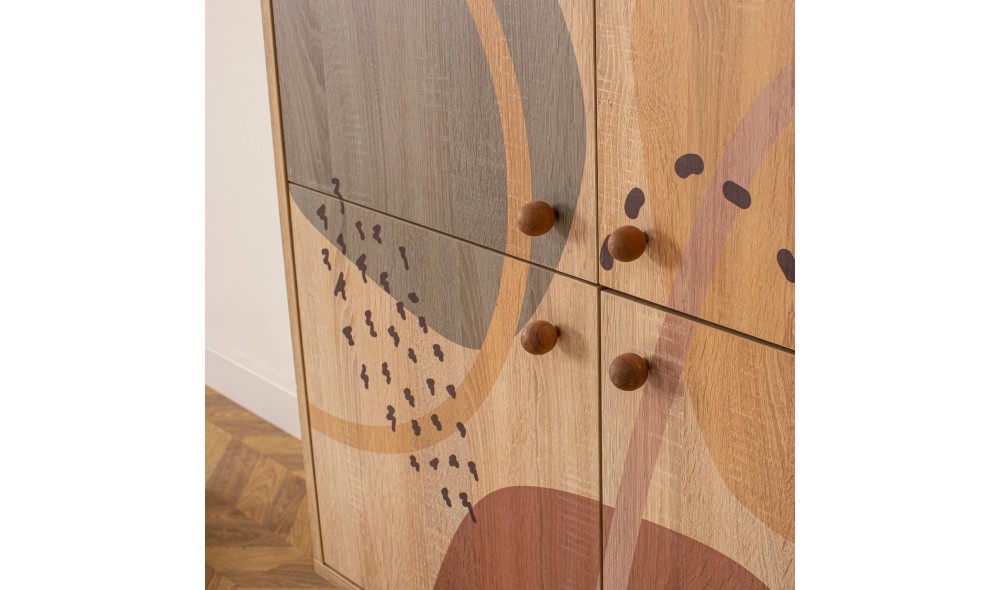 Dulap multifunctional, Multilux Form, Multicolor, 95 x 111 x 36 cm