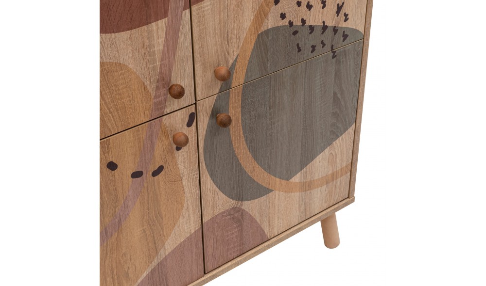 Dulap multifunctional, Multilux Form, Multicolor, 95 x 111 x 36 cm