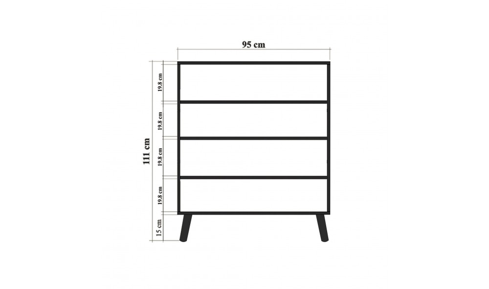 Dulap multifunctional, Multilux Form, Multicolor, 95 x 111 x 36 cm