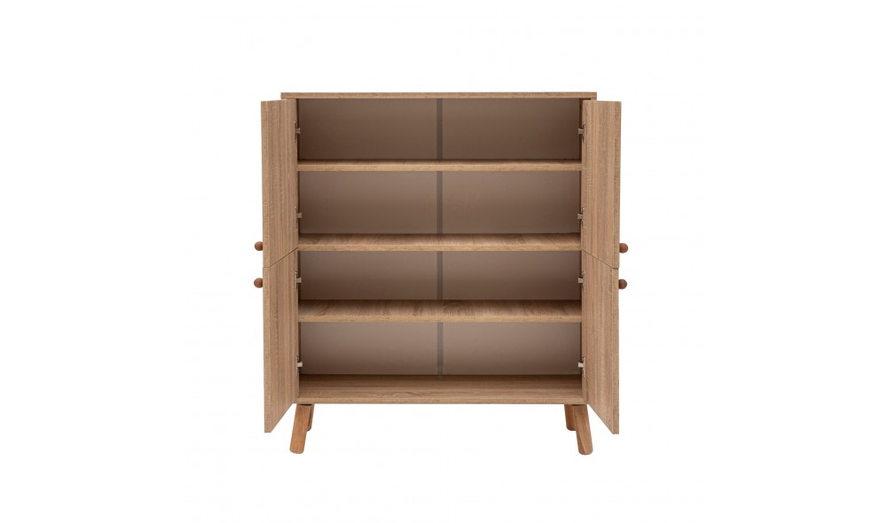 Dulap multifunctional, Multilux Saka, SonomoVerdeGalben, 95 x 111 x 36 cm