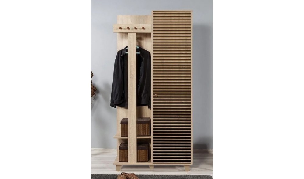 Antreu, Garmanto 90 - 220, Stejar Sonoma, 90 x 192 x 36 cm