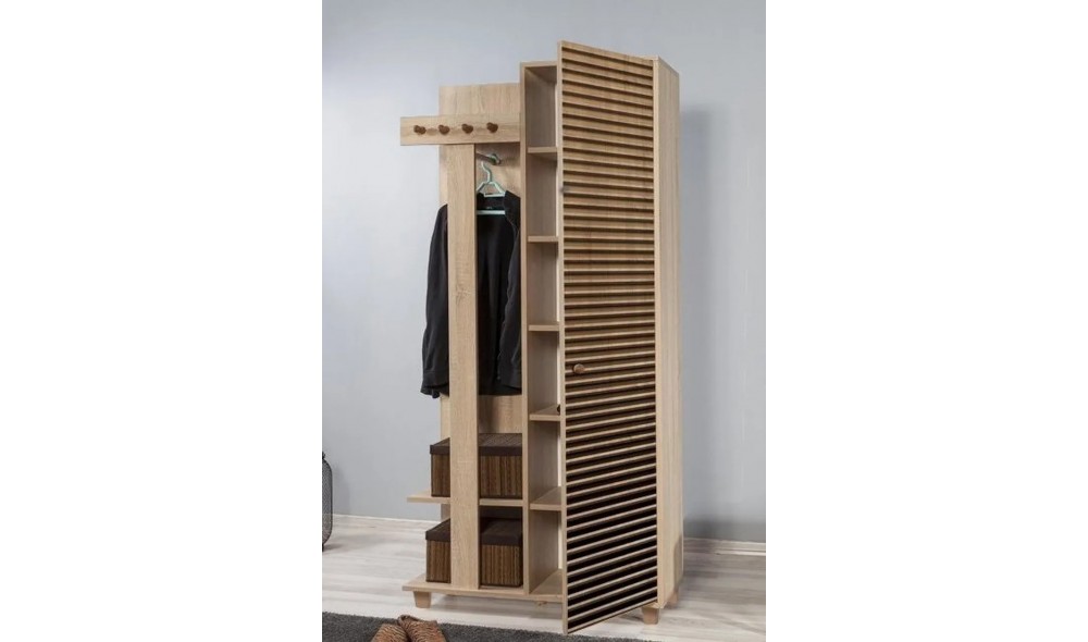 Antreu, Garmanto 90 - 220, Stejar Sonoma, 90 x 192 x 36 cm