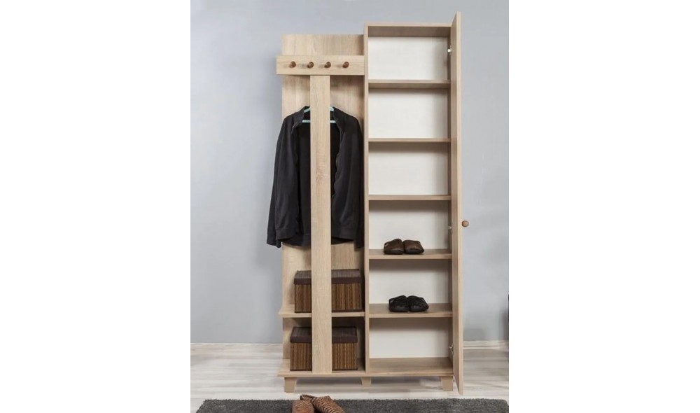 Antreu, Garmanto 90 - 220, Stejar Sonoma, 90 x 192 x 36 cm