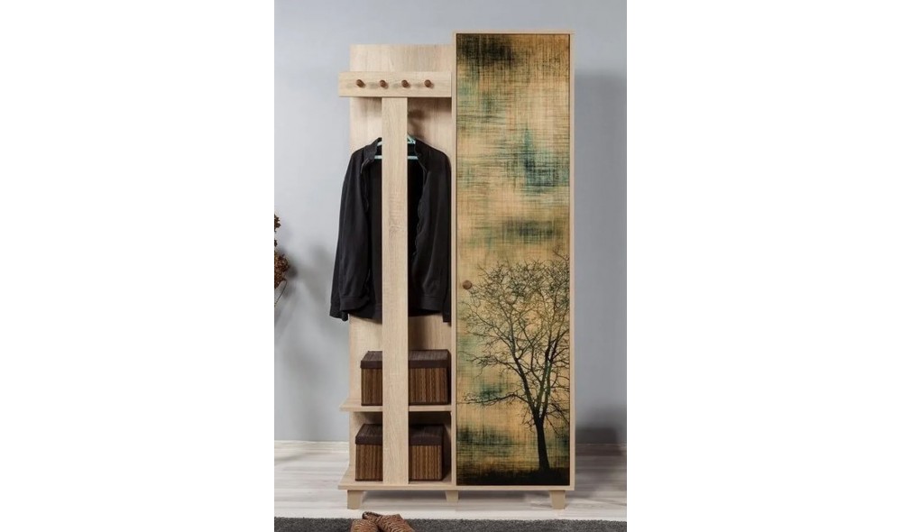 Antreu, Garmanto 90 - 729, Stejar Sonoma, 90 x 192 x 36 cm