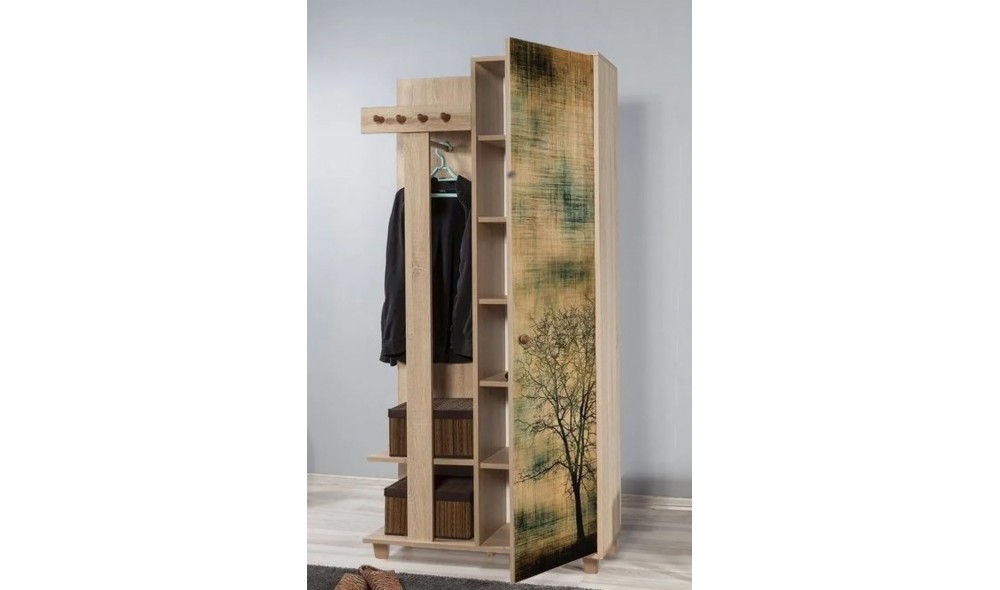 Antreu, Garmanto 90 - 729, Stejar Sonoma, 90 x 192 x 36 cm