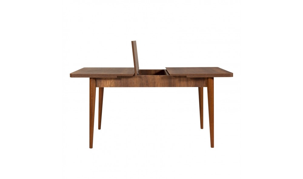 Set masa si scaune extensibile (4 bucati), Vina 1053, NucAntracit, 130 x 77 x 80 cm