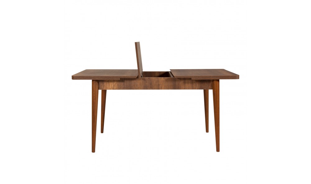 Set masa si scaune extensibile (5 bucati), Vina Walnut Anthracite, NucAntracit, 130 x 77 x 80 cm