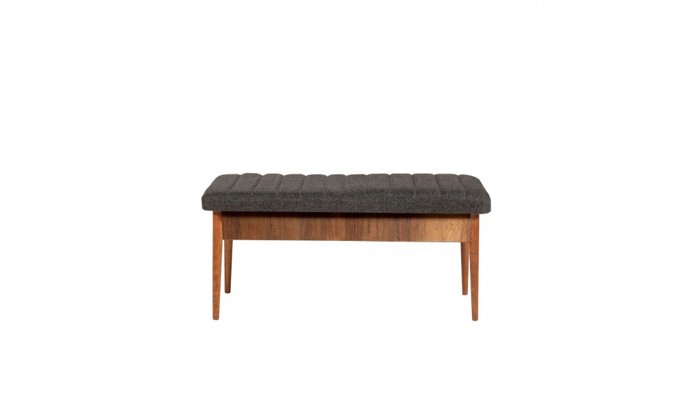 Bancheta, Vina Bench Anthracite, Walnut, NucAntracit, 110 x 46 x 40 cm