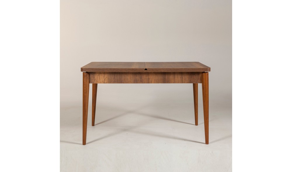 Masa de sufragerie extensibila, Vina, Nuc, 130 x 77 x 80 cm