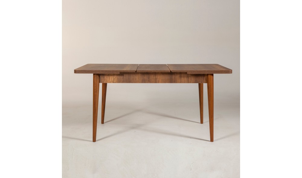 Masa de sufragerie extensibila, Vina, Nuc, 130 x 77 x 80 cm