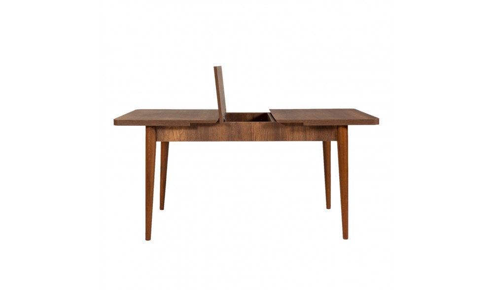 Masa de sufragerie extensibila, Vina, Nuc, 130 x 77 x 80 cm