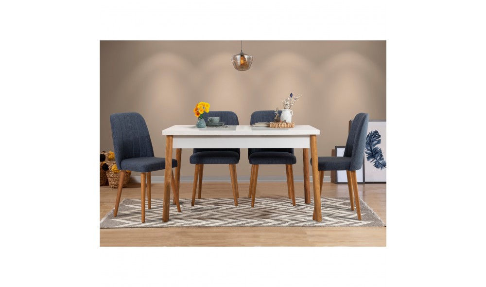 Masa de sufragerie, Costa, Pinul AtlanticAlb, 120 x 77 x 75 cm