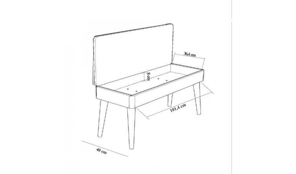 Set masa si scaune extensibile (4 bucati), Vina 1070 - 3, Pinul AtlanticVerde, 129 x 75 x 80 cm