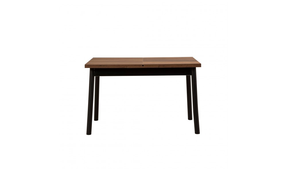 Masa de sufragerie extensibila, Oliver Open, Negru, 120 x 77 x 75 cm