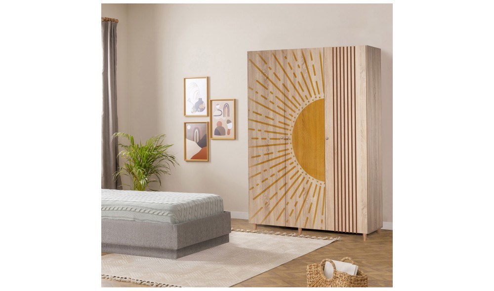 Dulap, Lena 3 - 971, Sonomo, 135 x 192 x 52 cm