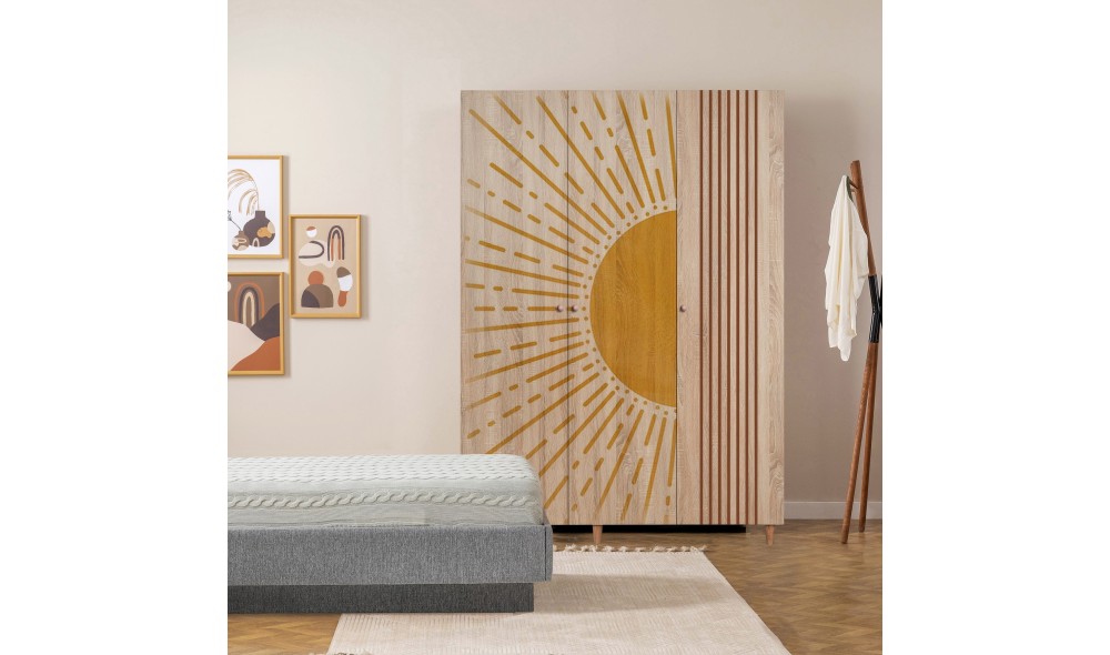 Dulap, Lena 3 - 971, Sonomo, 135 x 192 x 52 cm