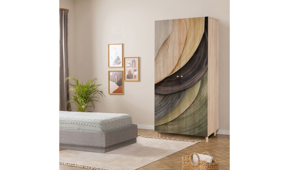 Dulap, Lidya 2 -977, Sonomo, 90 x 192 x 52 cm