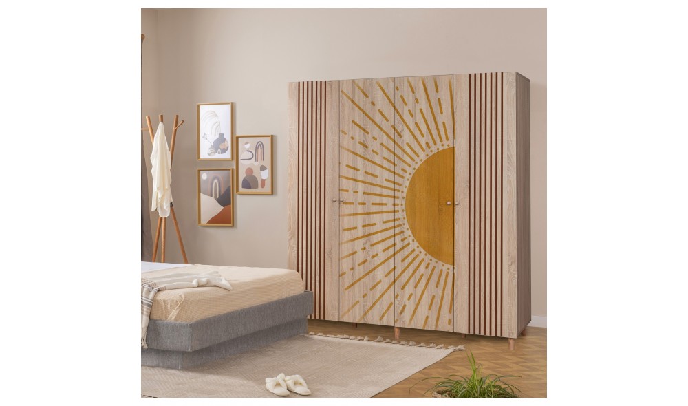 Dulap, Loni 4 -971, Sonomo, 180 x 192 x 52 cm