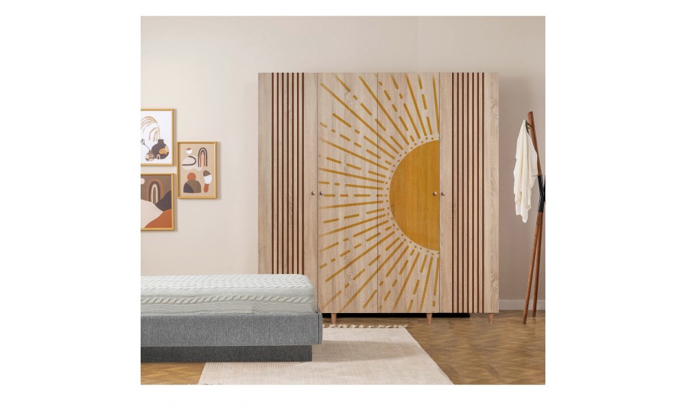 Dulap, Loni 4 -971, Sonomo, 180 x 192 x 52 cm