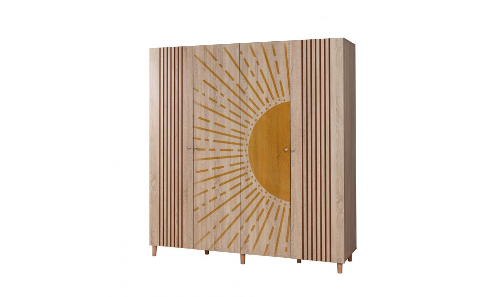 Dulap, Loni 4 -971, Sonomo, 180 x 192 x 52 cm