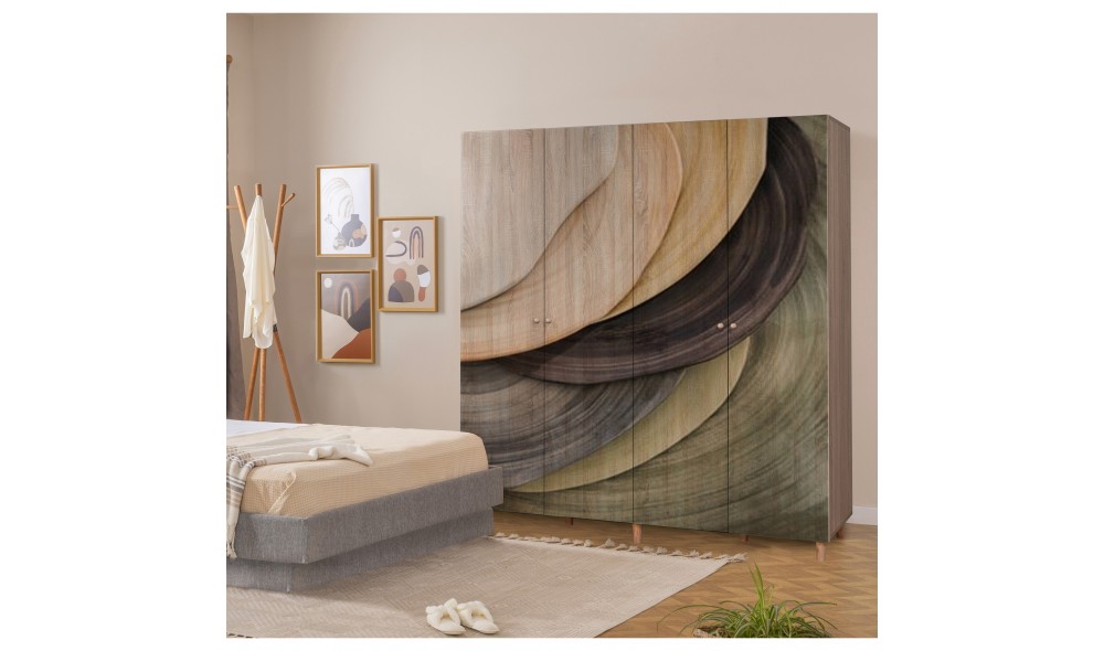 Dulap, Loni 4 -977, Sonomo, 180 x 192 x 52 cm