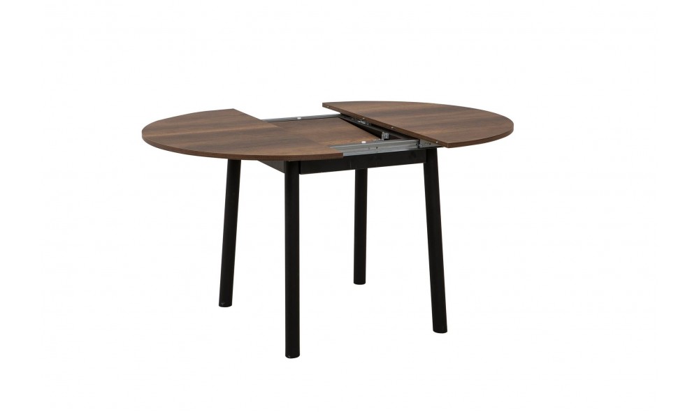 Masa de sufragerie extensibila, Oliver, NucNegru, 100 x 75 x 100 cm