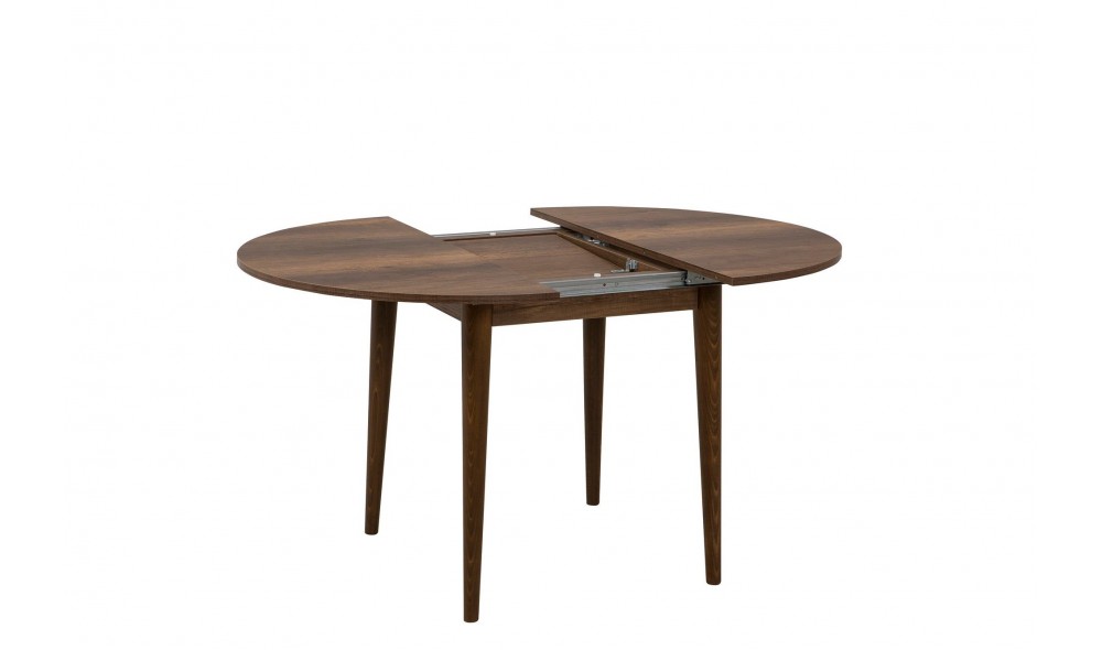 Masa de sufragerie extensibila, Vina 139, Nuc, 100 x 75 x 100 cm