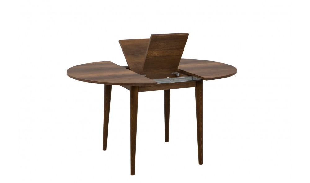 Masa de sufragerie extensibila, Vina 139, Nuc, 100 x 75 x 100 cm