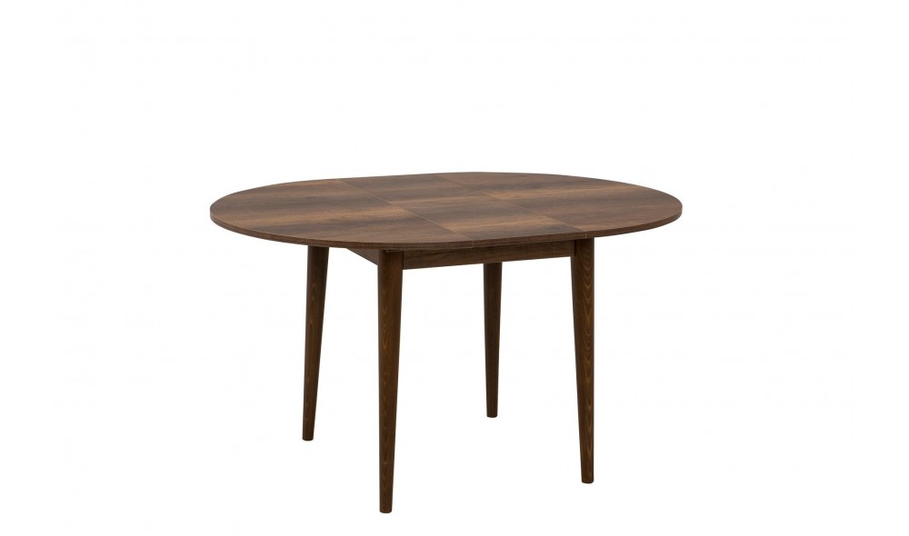 Masa de sufragerie extensibila, Vina 139, Nuc, 100 x 75 x 100 cm