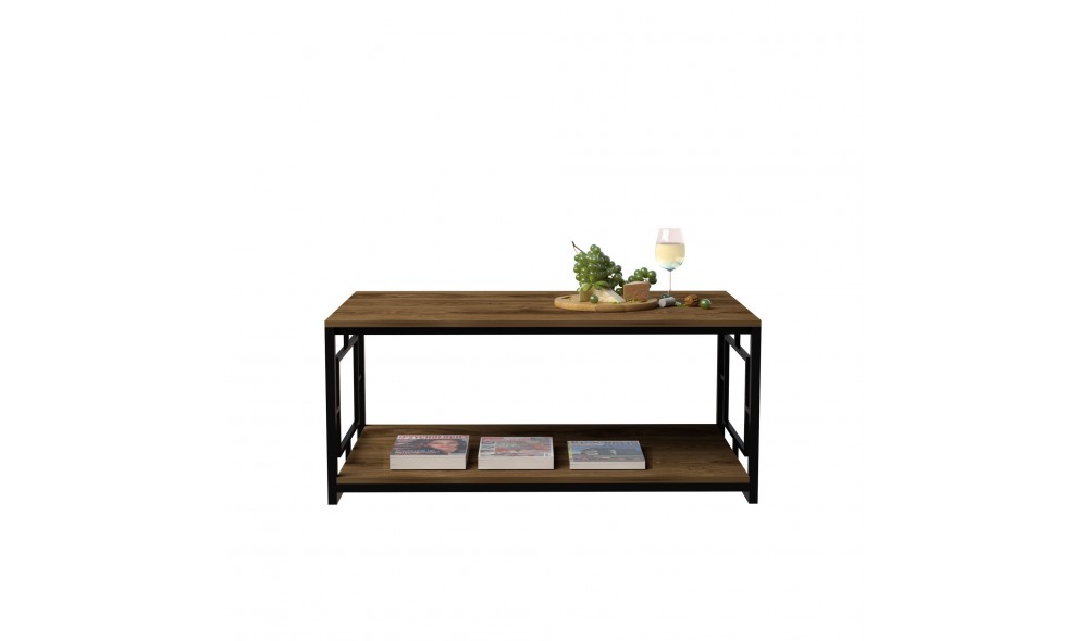 Masuta de cafea, Kelvin, NucNegru, 120 x 50 x 60 cm