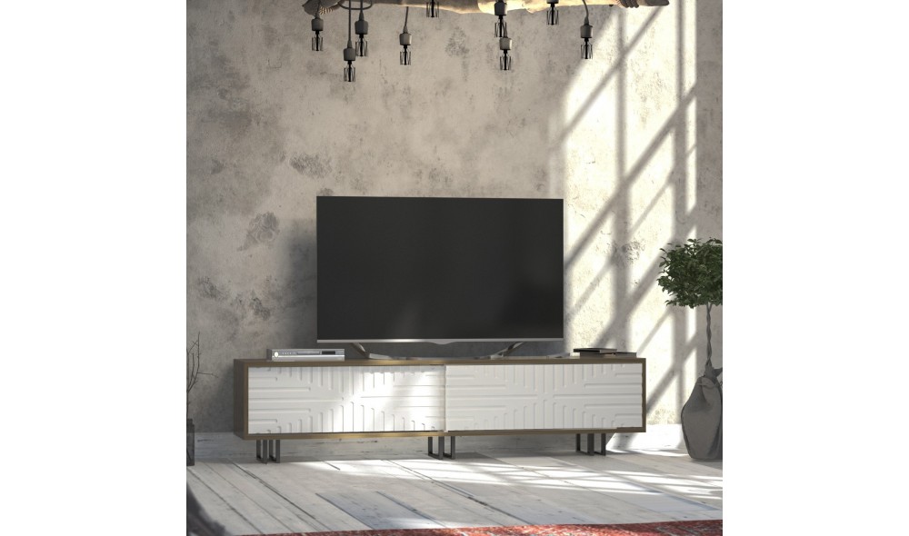 Suport TV, Askal, StejarAlb, 180 x 47 x 35 cm