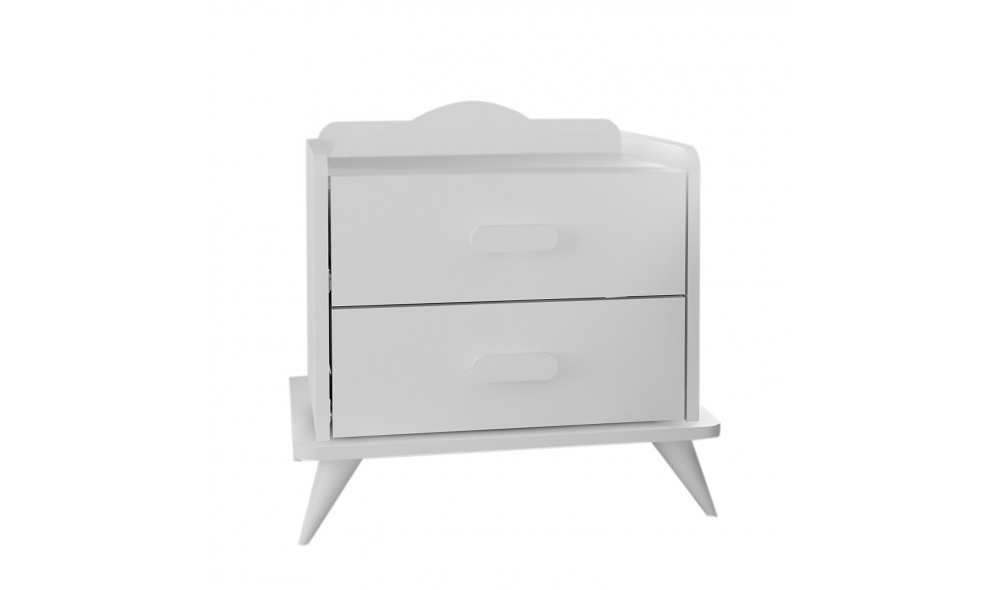 Noptiera, Andaz, Alb, 60 x 59 x 42 cm