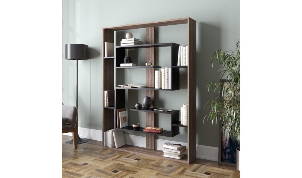 Raft pentru carti, Esteban, NucNegru, 120 x 156 x 22 cm