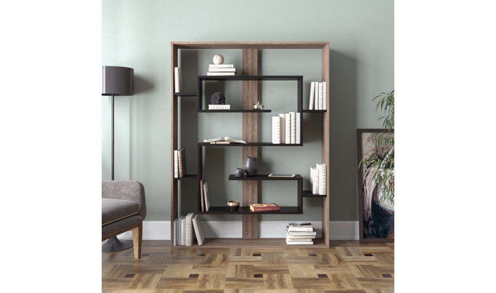 Raft pentru carti, Esteban, NucNegru, 120 x 156 x 22 cm