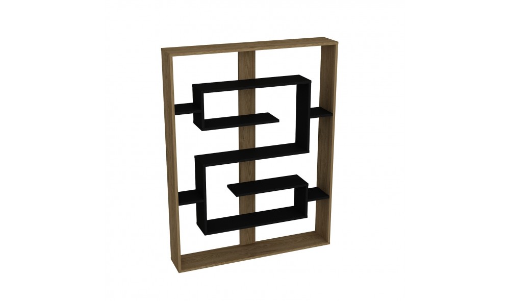 Raft pentru carti, Esteban, NegruStejar, 120 x 156 x 22 cm