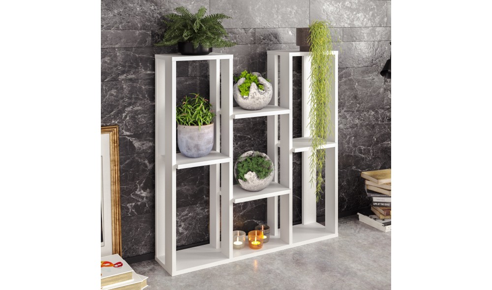 Raft multifunctional, Nevada, Alb, 90 x 93 x 22 cm