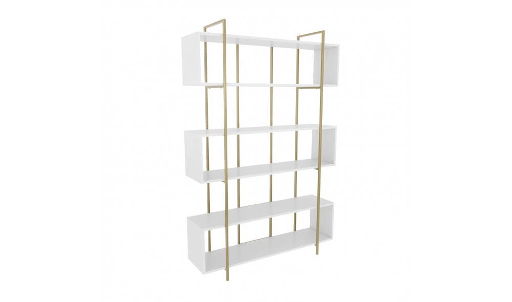 Raft pentru carti, Bruti, AlbAur, 120 x 180 x 30 cm