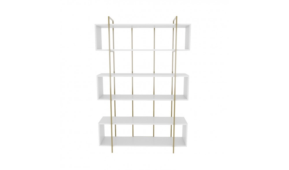 Raft pentru carti, Bruti, AlbAur, 120 x 180 x 30 cm