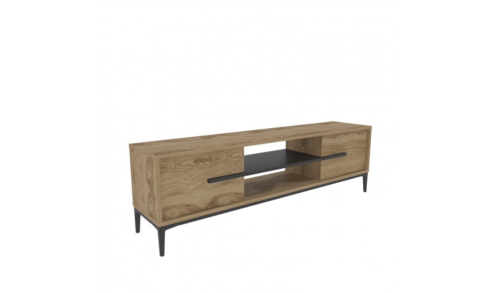 Suport TV, Eslem, StejarNegru, 120 x 44 x 30 cm