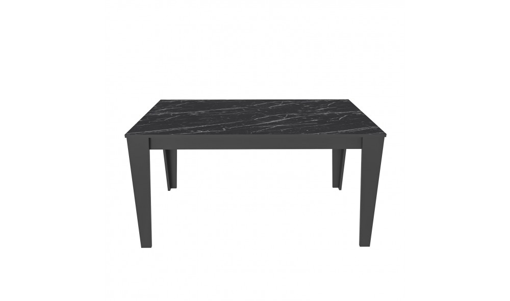 Masa de sufragerie, Bud, NegruMarmura, 145 x 75 x 85 cm