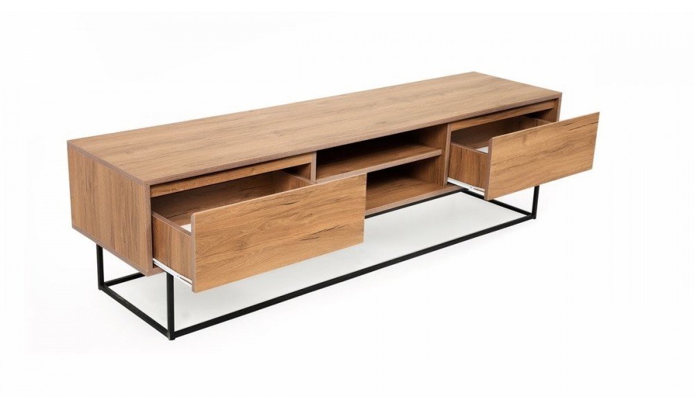 Suport TV, Laxus 180, NucNegru, 180 x 50 x 40 cm