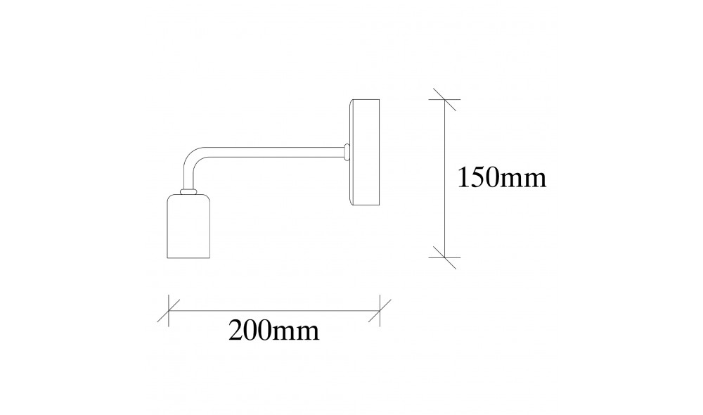 Lampa de perete Denge - 3434 20 x 15 x 8 cm