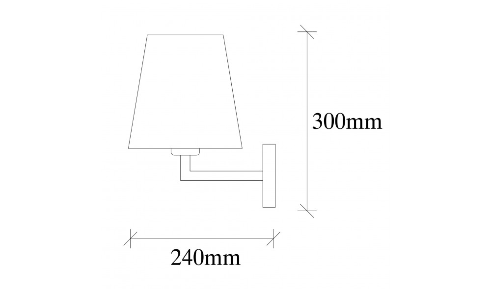 Lampa de perete Profil - 4651 24 x 30 x 18 cm