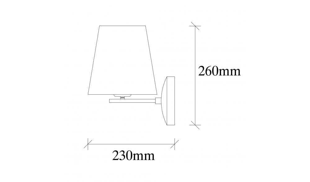 Lampa de perete Profil - 4683 22 x 26 x 18 cm