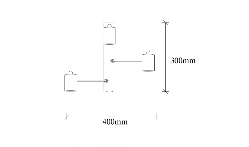 Lampa de perete Hexa - 6946 40 x 30 x 26 cm