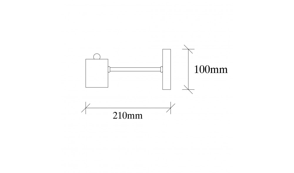 Lampa de perete Hexa - 6951 21 x 8 x 6 cm